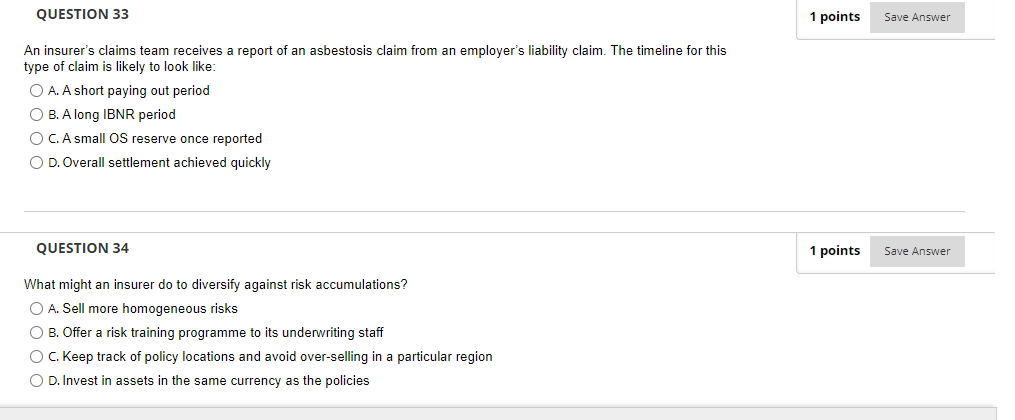 legal expenses O D. A cancellation conditionQUESTION 37 1 points Save Answer