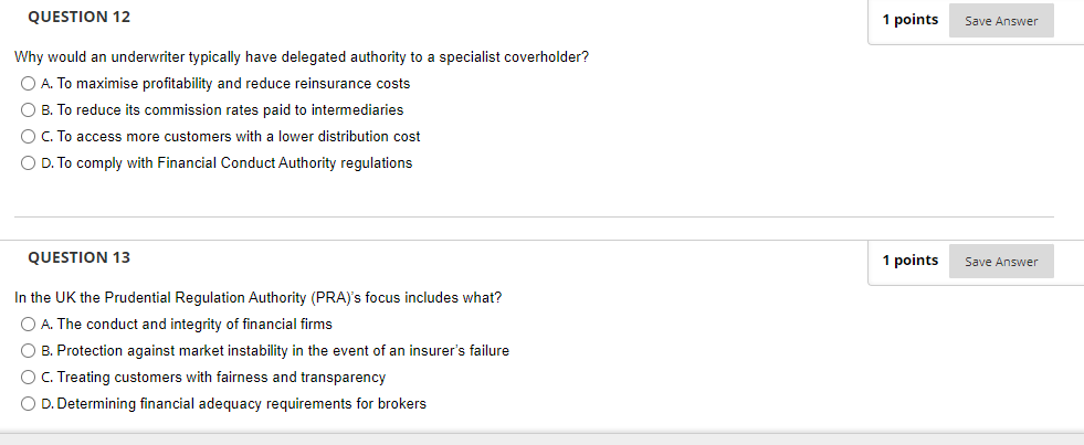 25% for all claims O B. Surplus with retention 300k O C.