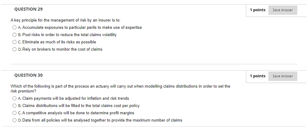 XOL excess 80k, per-claims limit of 200k O D. Stop loss with