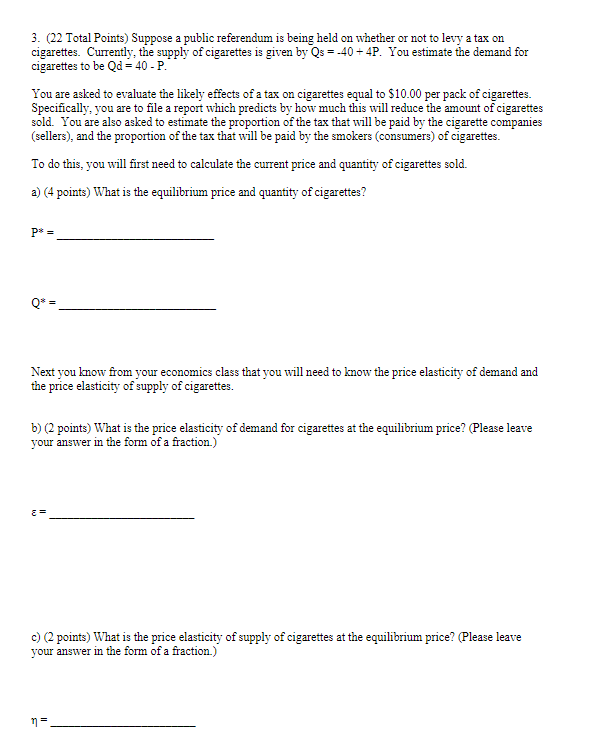 3. (22 Total Points) Suppose a public referendum is being held