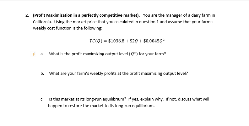 Qd = QsDemand = Supply9252 - 100P = 3564 +800P568 = 900PP