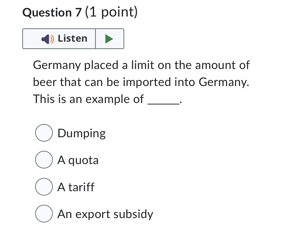 quantity supplied. O There will be a surplus. O There will be
