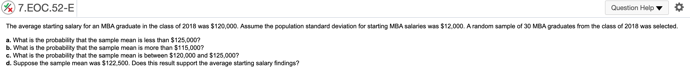 gasoline prices is $0.15 per gallon. A random sample of 30 service