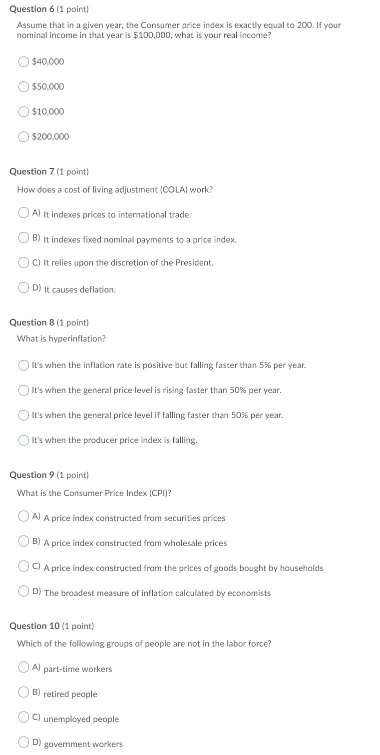 (1 point] Which of the following people could be classified correctly as