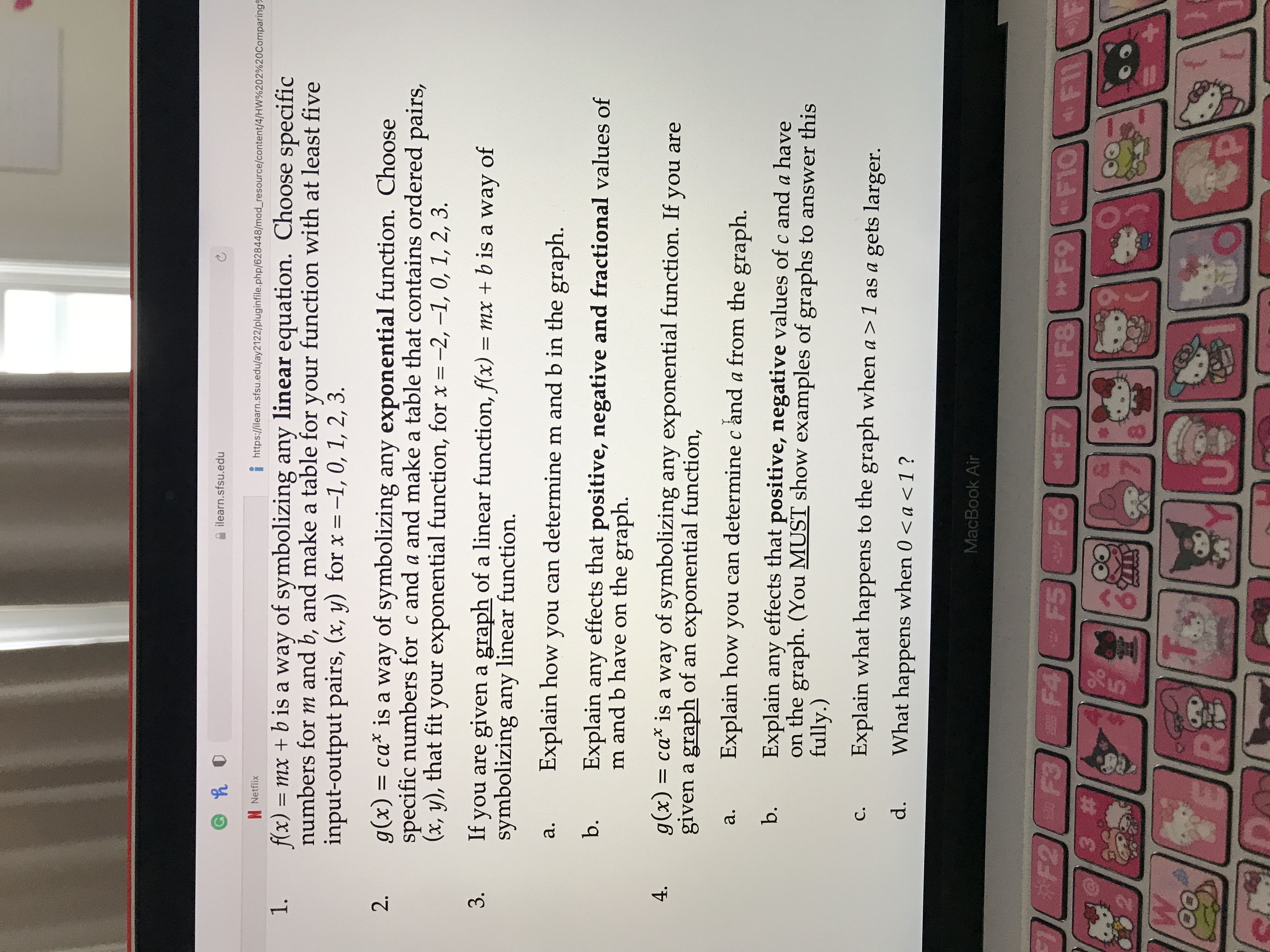  ilearn.sfsu.edu N Netflix i https://ilearn.sfsu.edu/ay2122/pluginfile.php/628448/mod_resource/content/4/HW%202%20Comparing 1. f(x) = mx + b