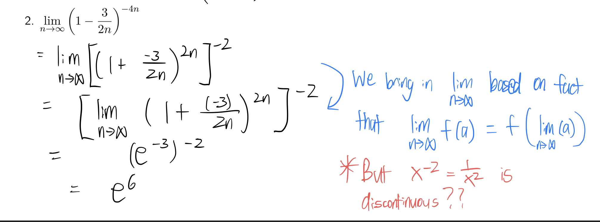  -4n 2. lim 2n = lim = ) 2n ] -2