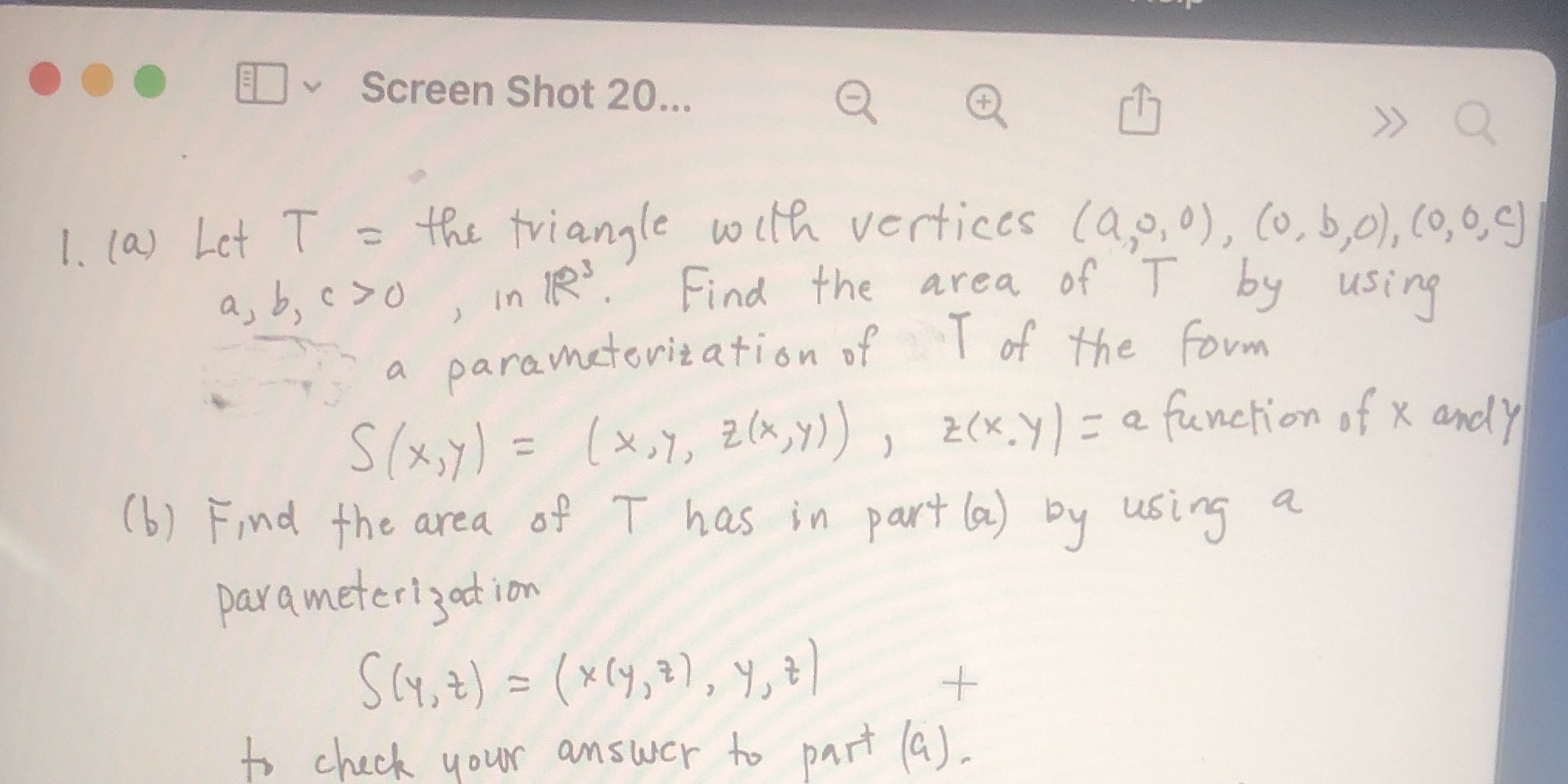  Screen Shot 20... Q > > Q 1. (a) Let T