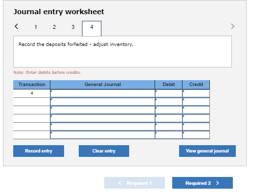 a deposit for each container received. The deposit is equal to the