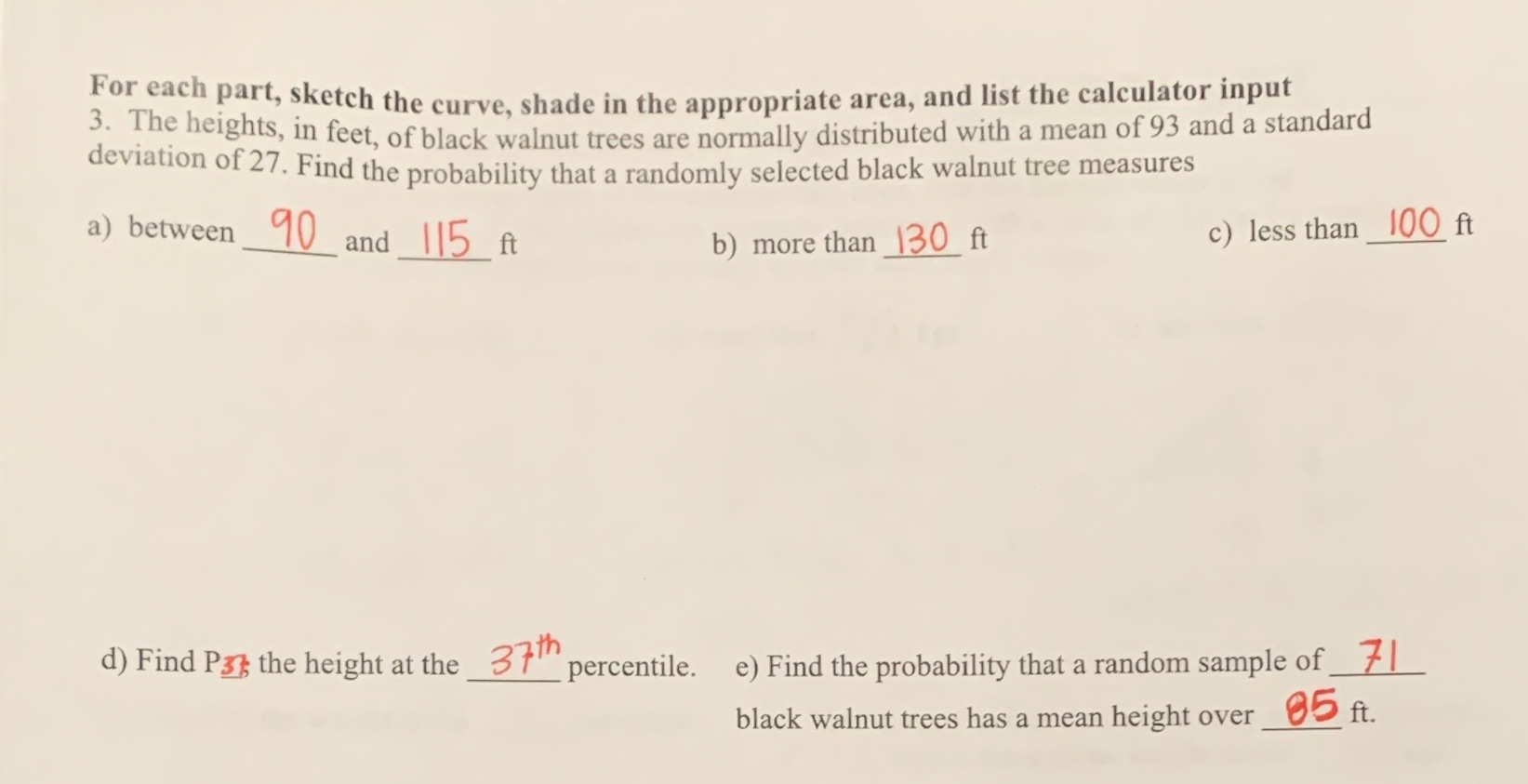 Given numbers are in red , please help me solve these a),
