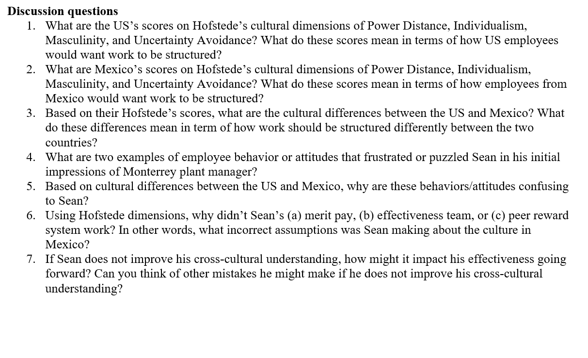 Sean took over as manager of Technico's manufacturing plant in Monterrey, Mexico,