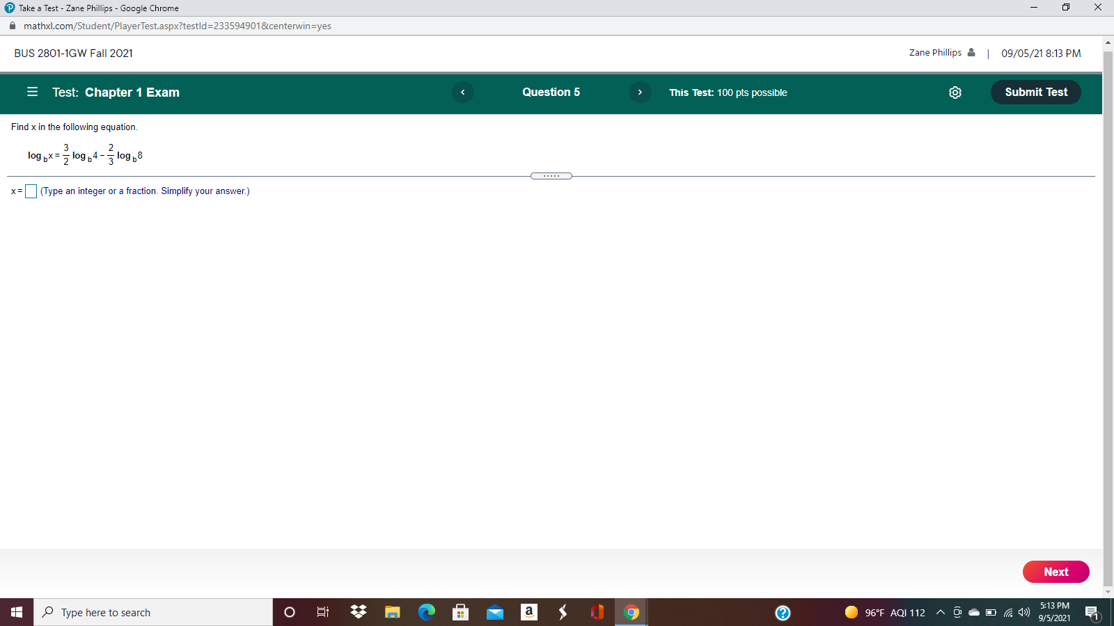 Can you please solve this? Take a Test - Zane Phillips -