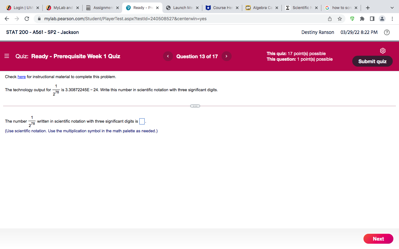 U Login | UM( x MyLab and x_ Assignment x Ready