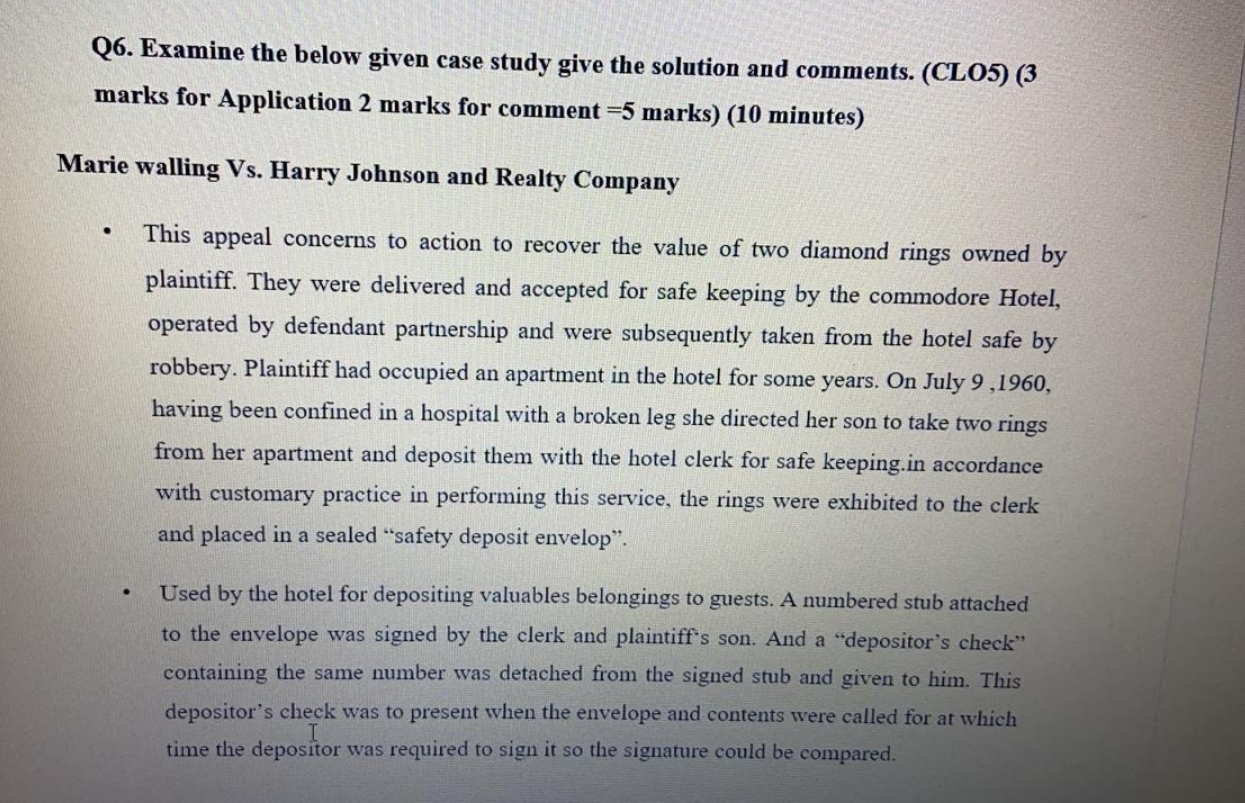 case study I need these points 1. Issues 2. Law 3.application4. Conclusion