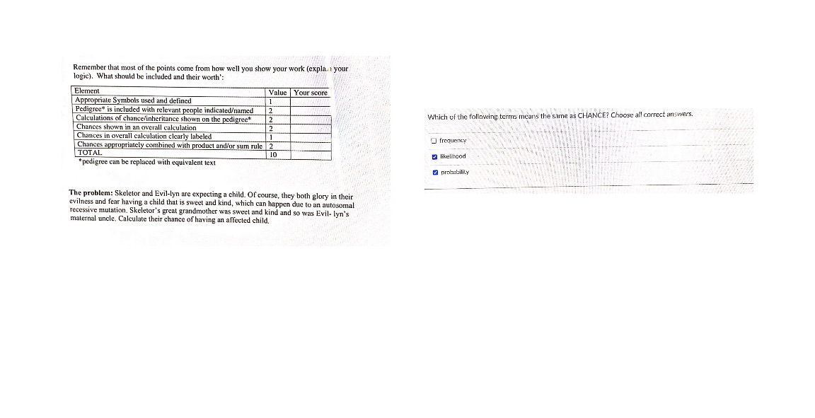 Please show all the work (everything in the provided table) and explain