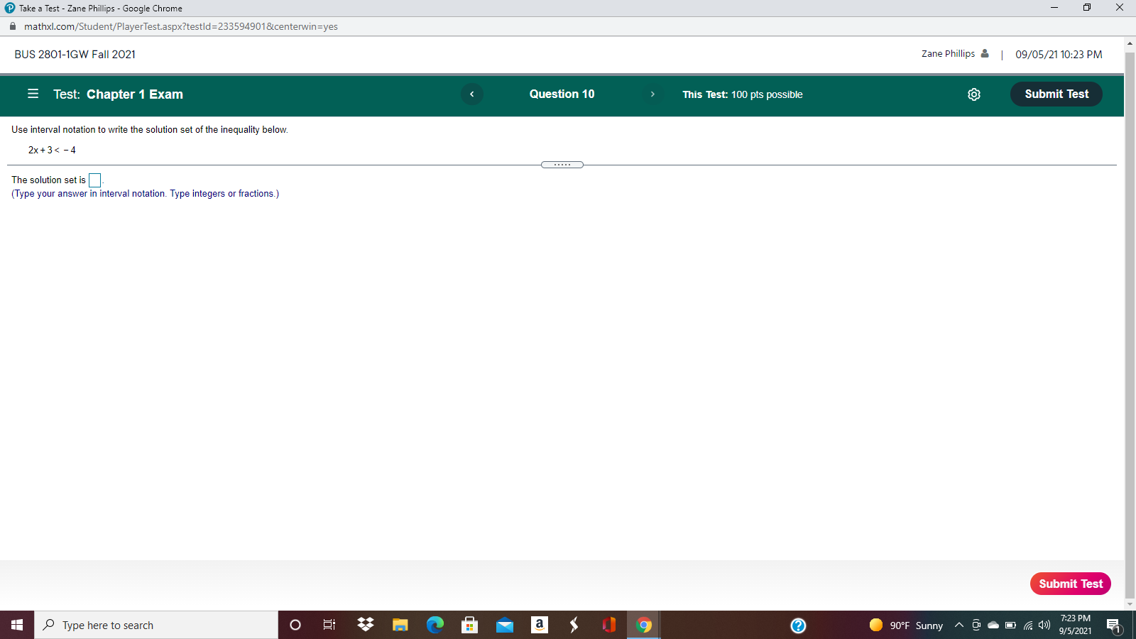 Can you please solve this? Take a Test - Zane Phillips -