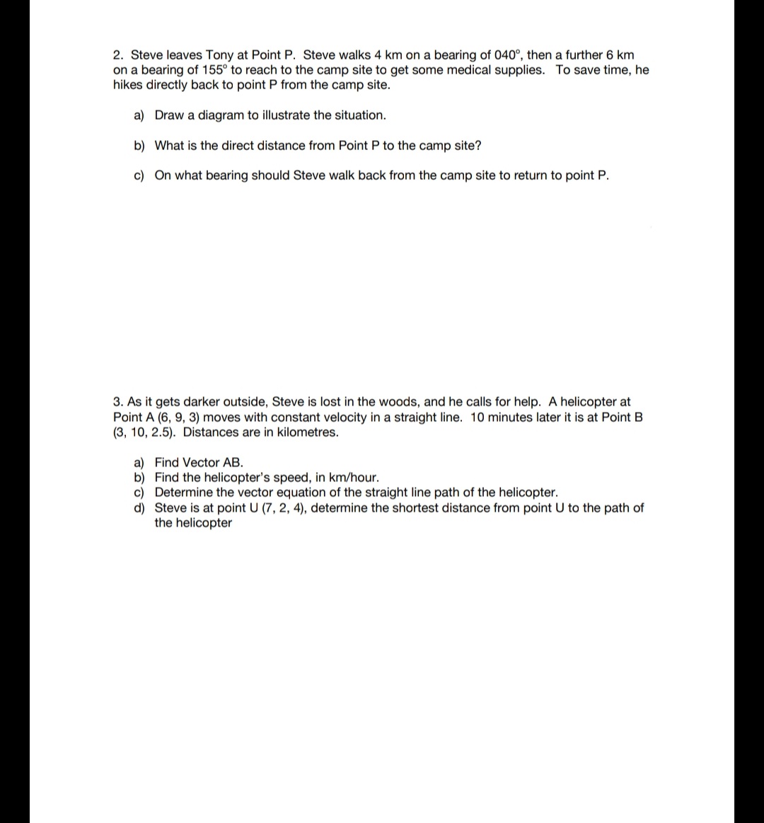 I really need help with this practice question#3 pleasee. 2. Steve leaves