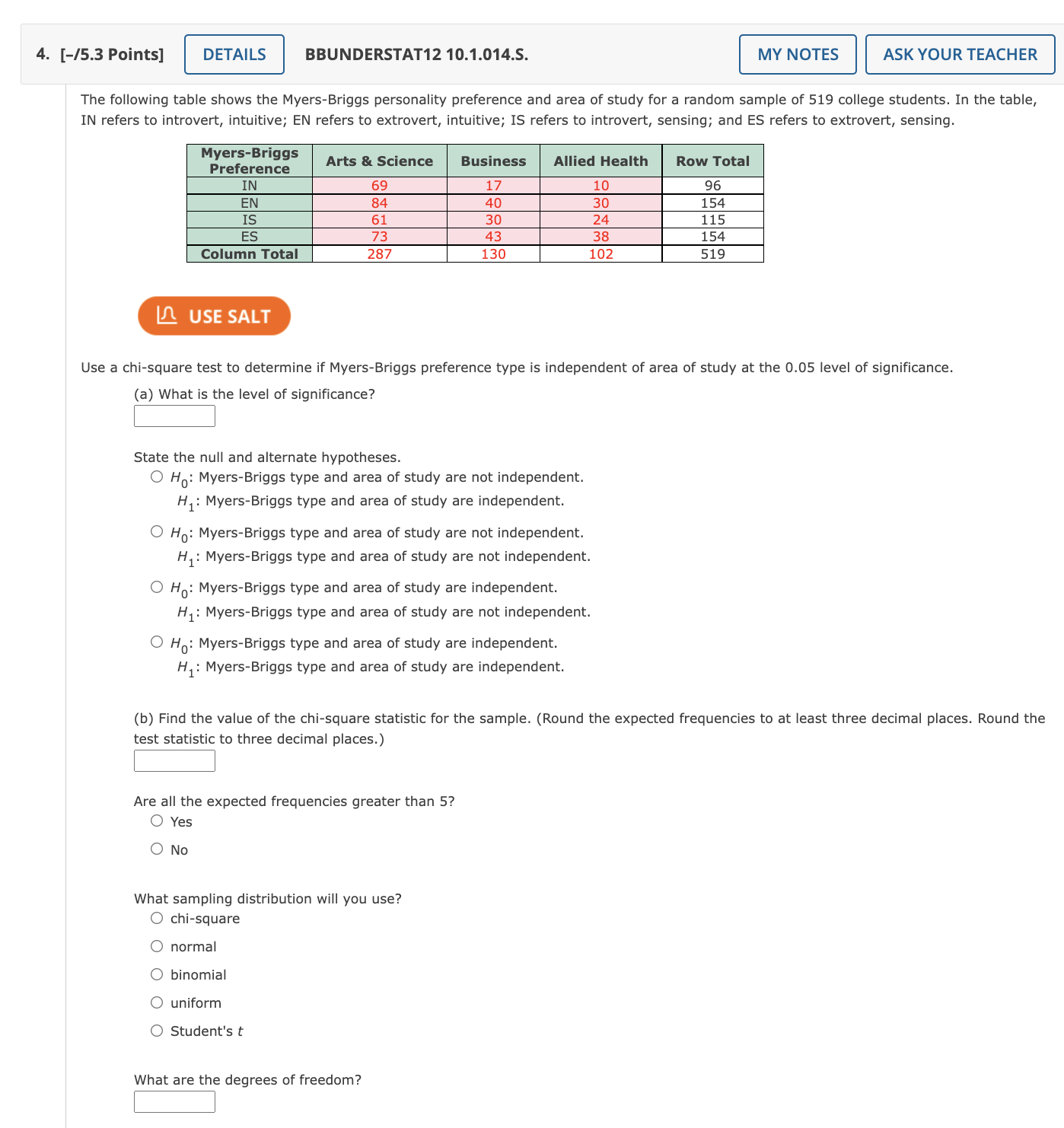  4. [-15.3 Points] DETAILS BBUNDERSTAT12 10.1.0145- MY NOTES ASK YOUR TEACHER