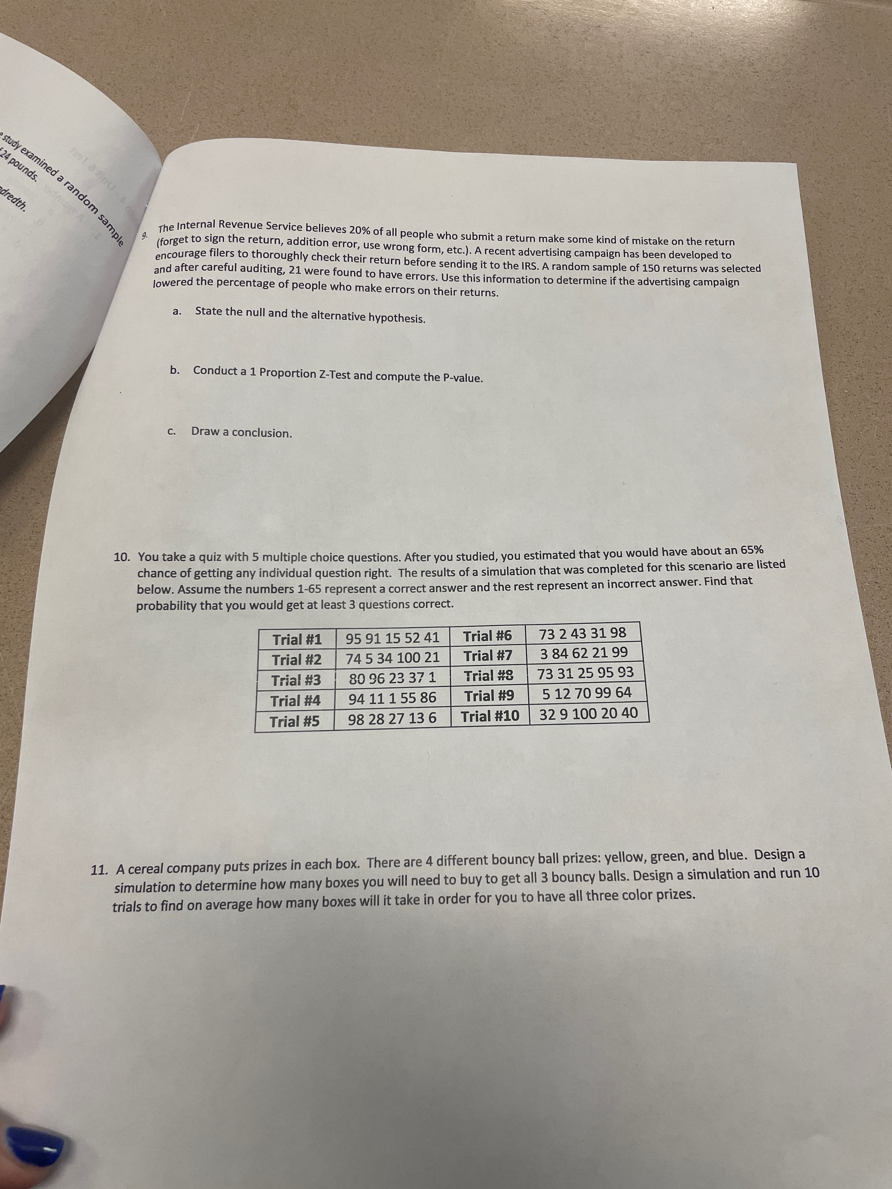  24 pounds. study examined a random sa dredth. The Internal Revenue