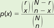 The following problems use the Hypergeometric Distribution. Complete each using the formulas