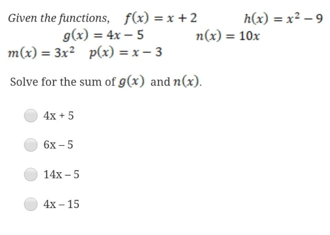 Find (h g) (x). x2 - 4x + 4 O x2 -