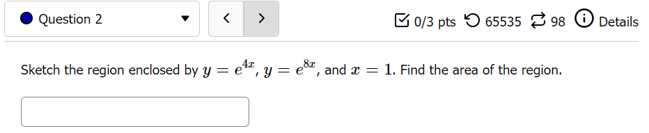  I Question 2 " E on pts '0 65535 8 98
