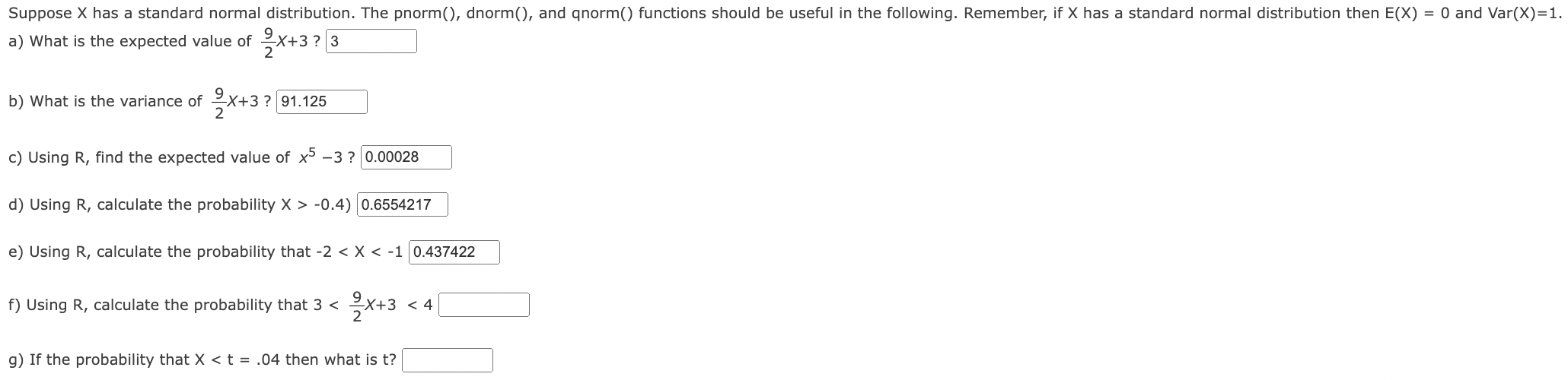 I need some help with this homework question which requires the use