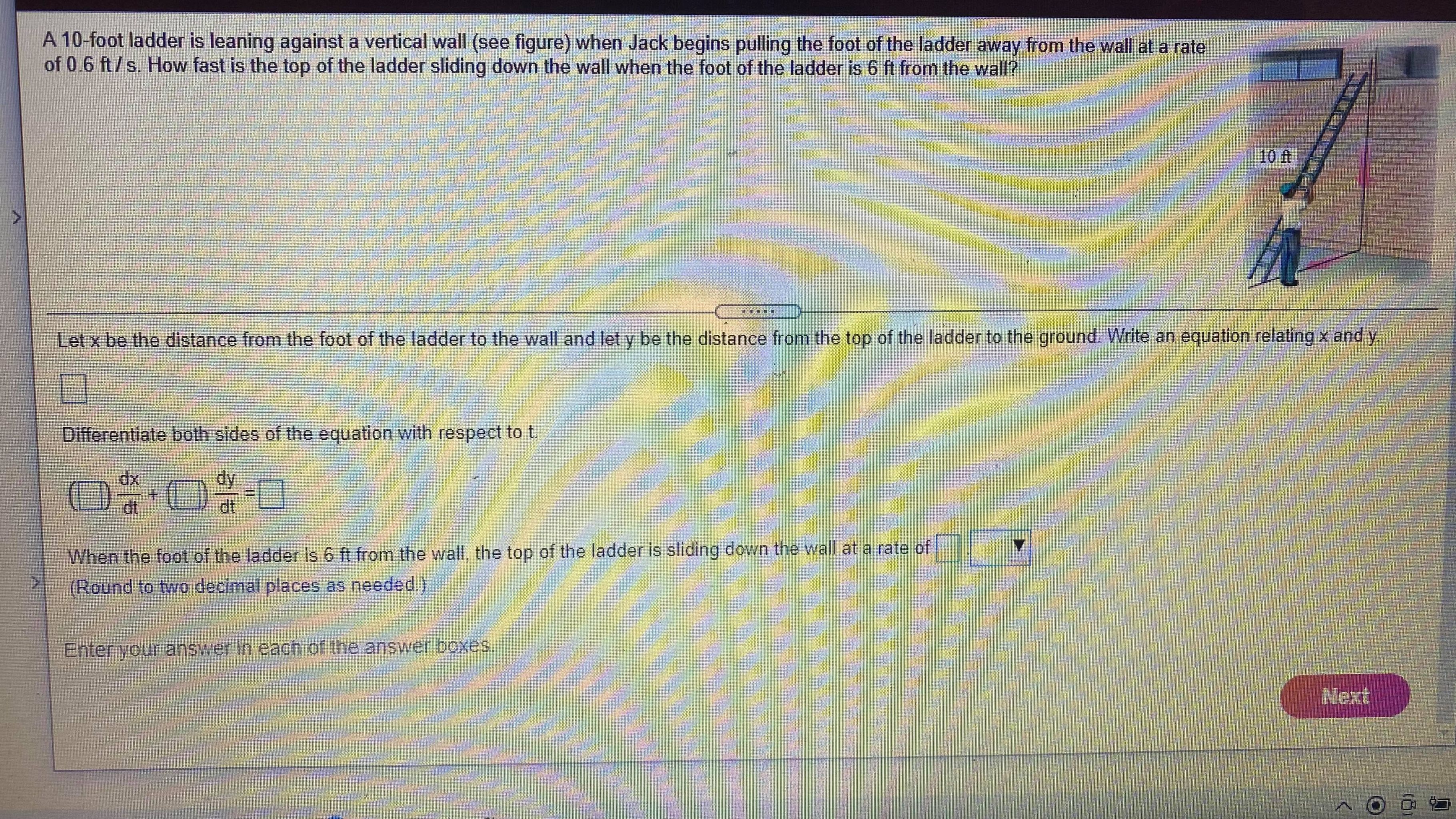 I need help solving this problem with all steps please! A 10-foot