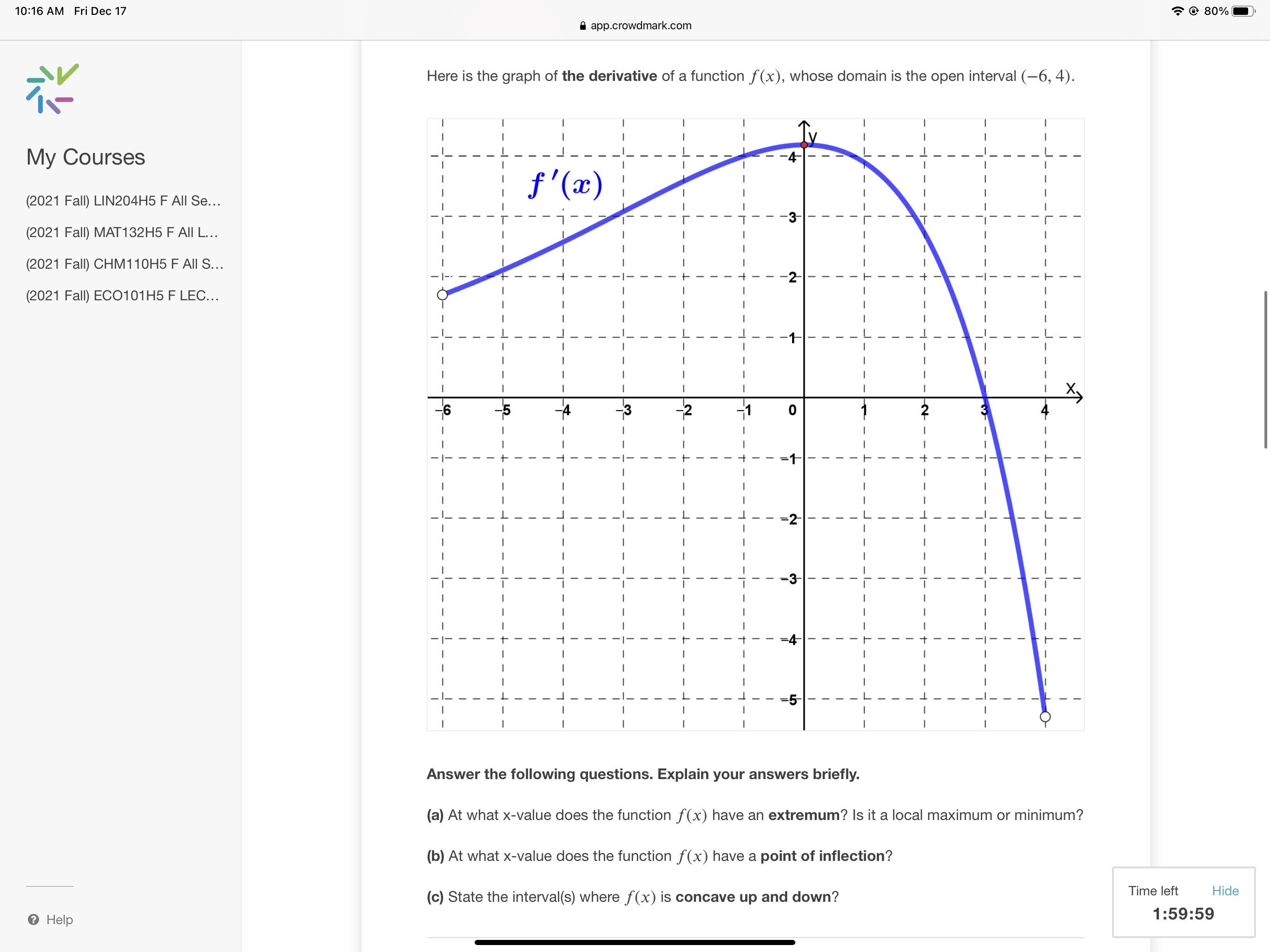 10:16 AM Fri Dec 17 '5' (H) 80% E' B app'crowdmarkcom