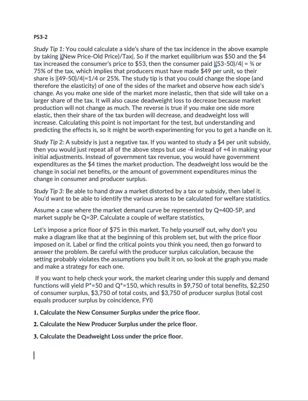  P53-2 Study Tip 1: You could calculate a side's share of