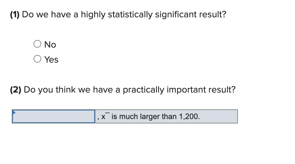 found to have a sample mean ofx??x=1,241.1 hours and a sample standard