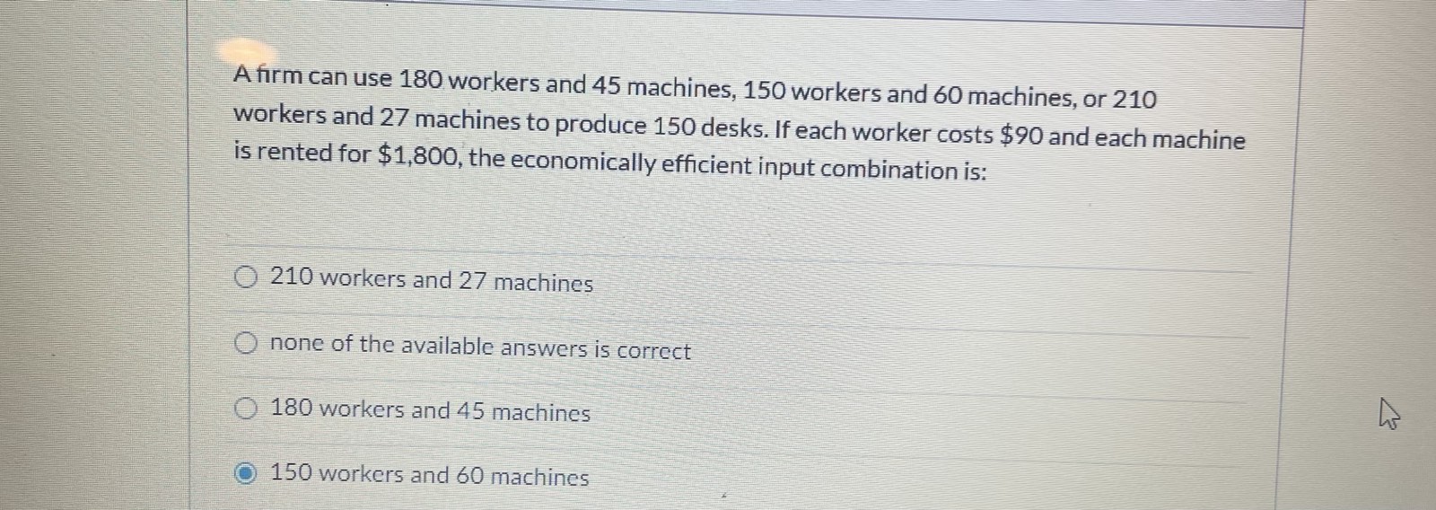 TR 210 180 150 Cost/revenue 100 86 48 120 250 450 525