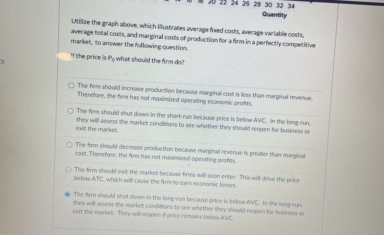 in a perfectly competitive market is producing 120 units of output, the