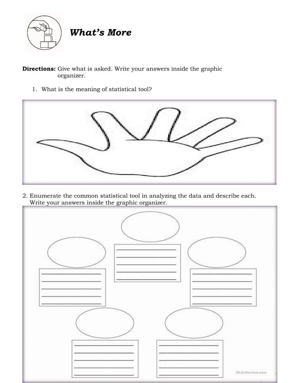 This Subject is Practical Research2. help me please. What's More Directions: Give