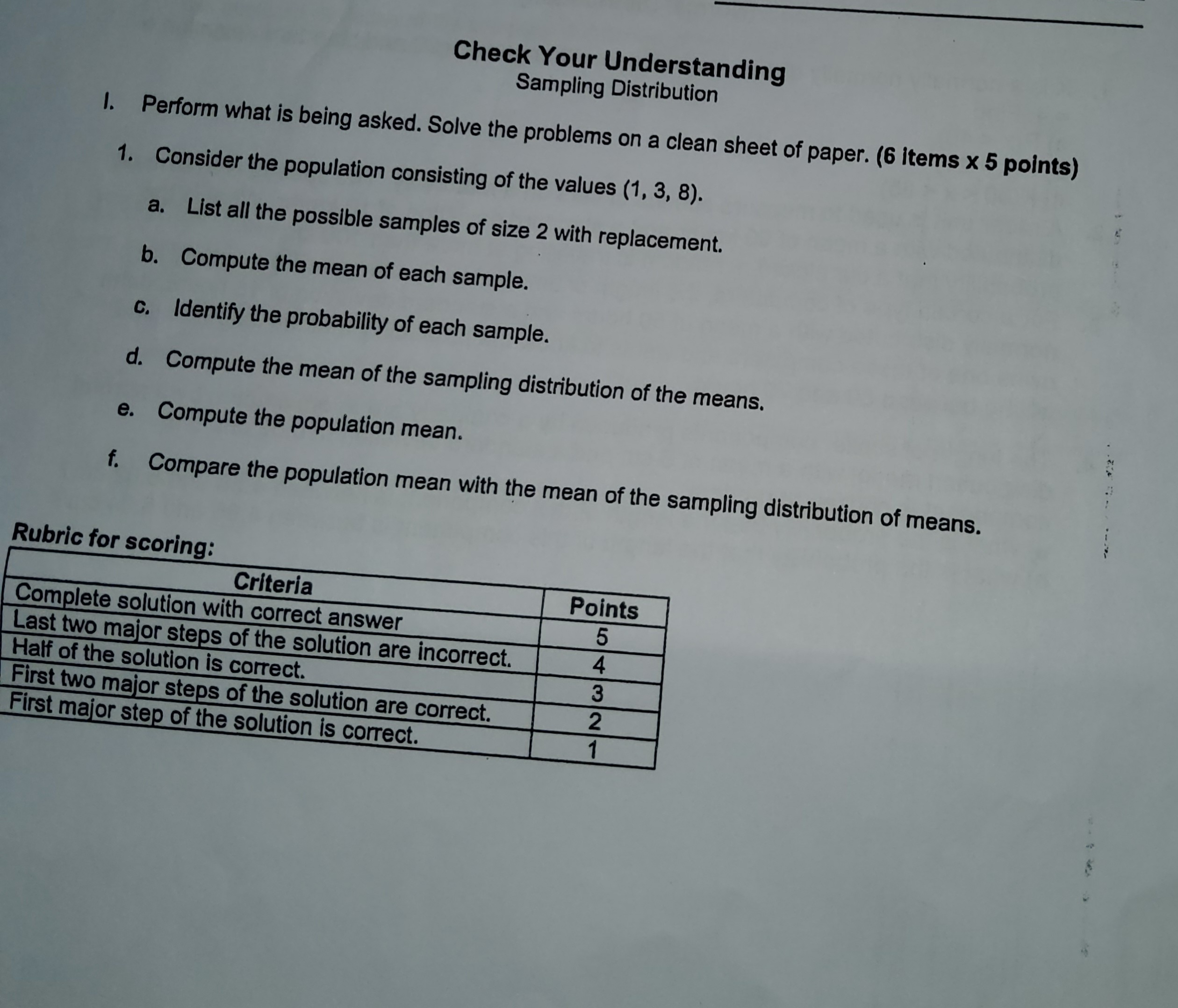 distributed variable with mean u = 30 and standard deviation o =