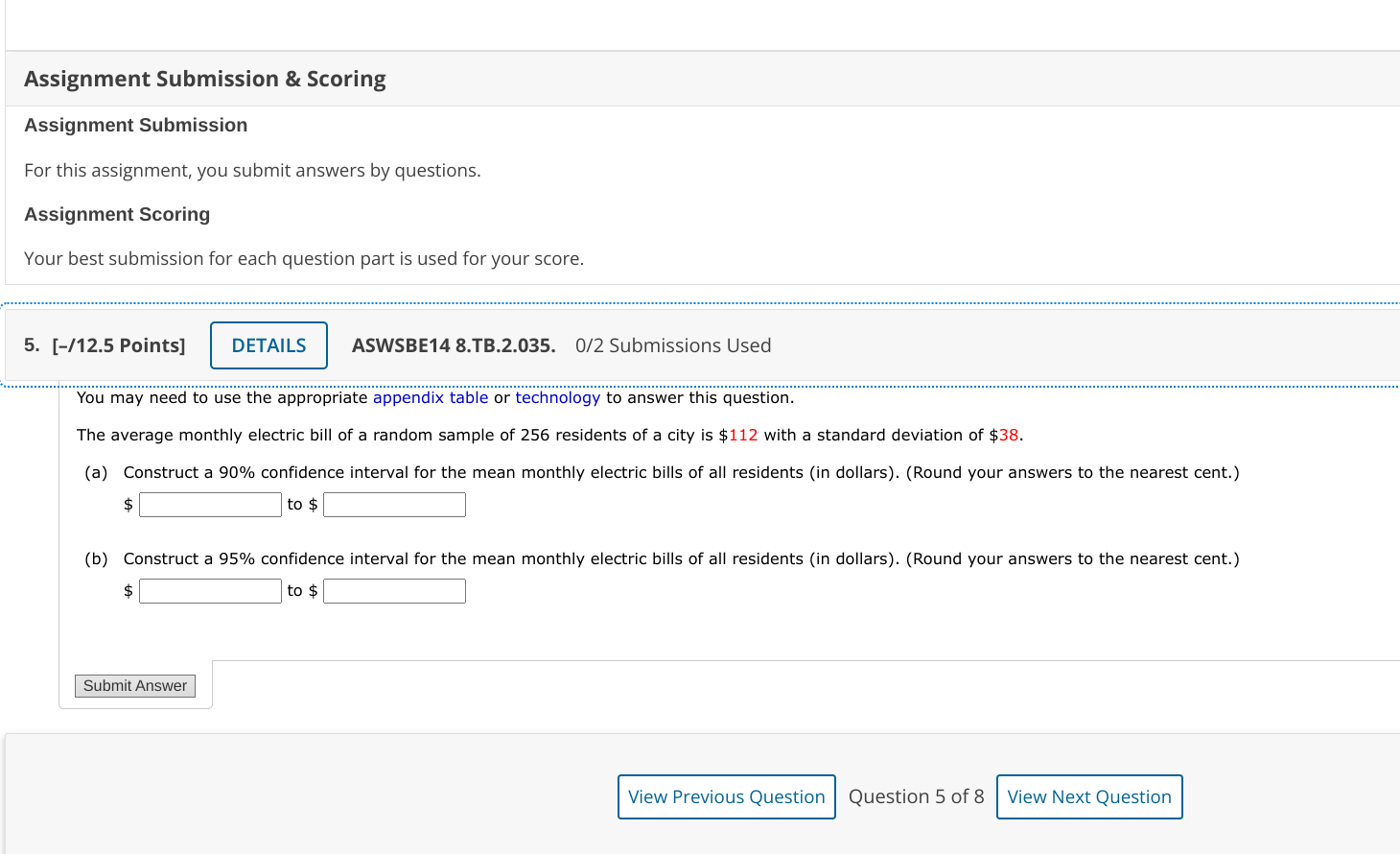  Assignment Submission & Scoring Assignment Submission For this assignment, you submit