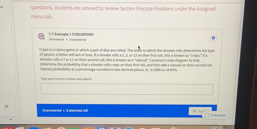  questions, students are advised to review Section Practice Problems under the