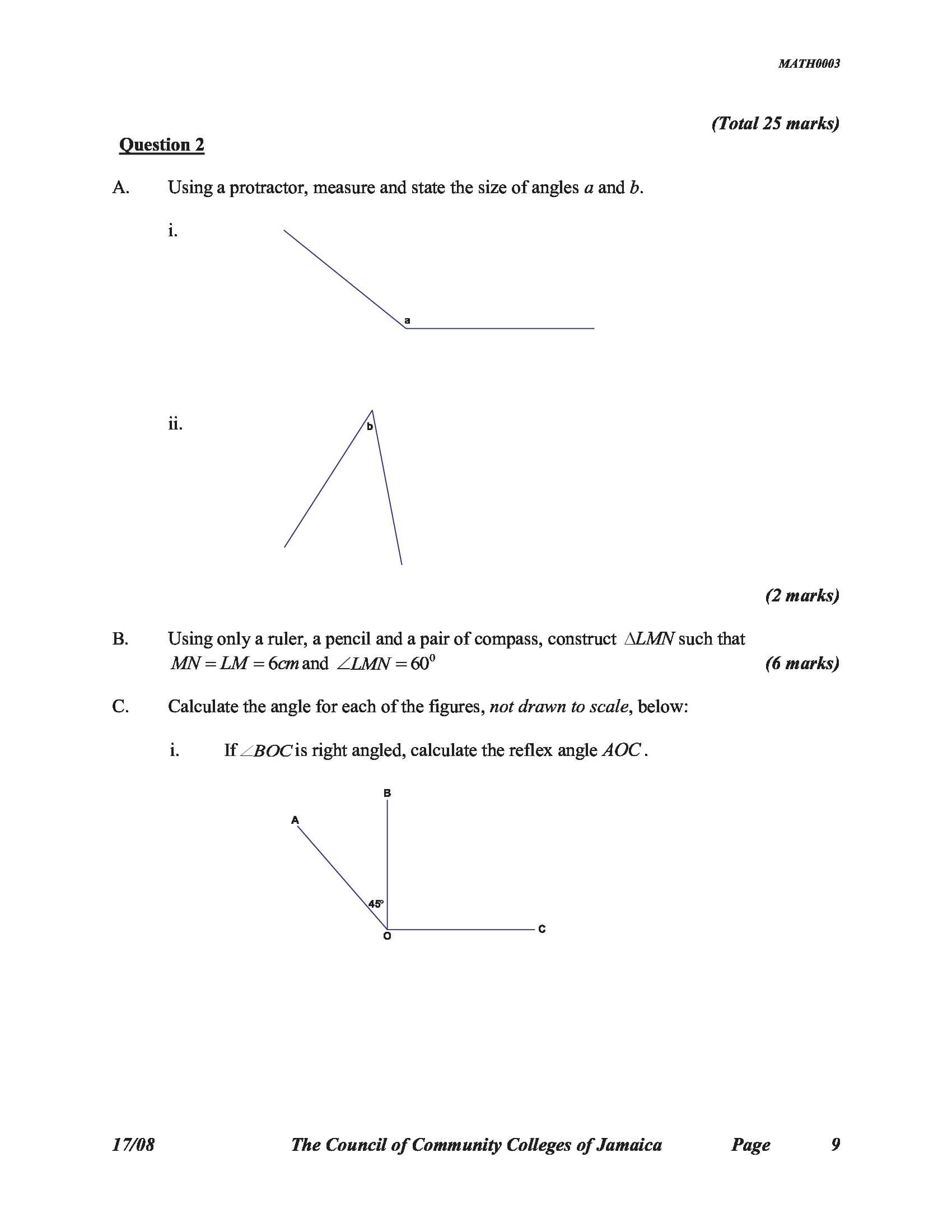 Please answer this question MATH0003 Total 25 marks) Question 2 A. Using
