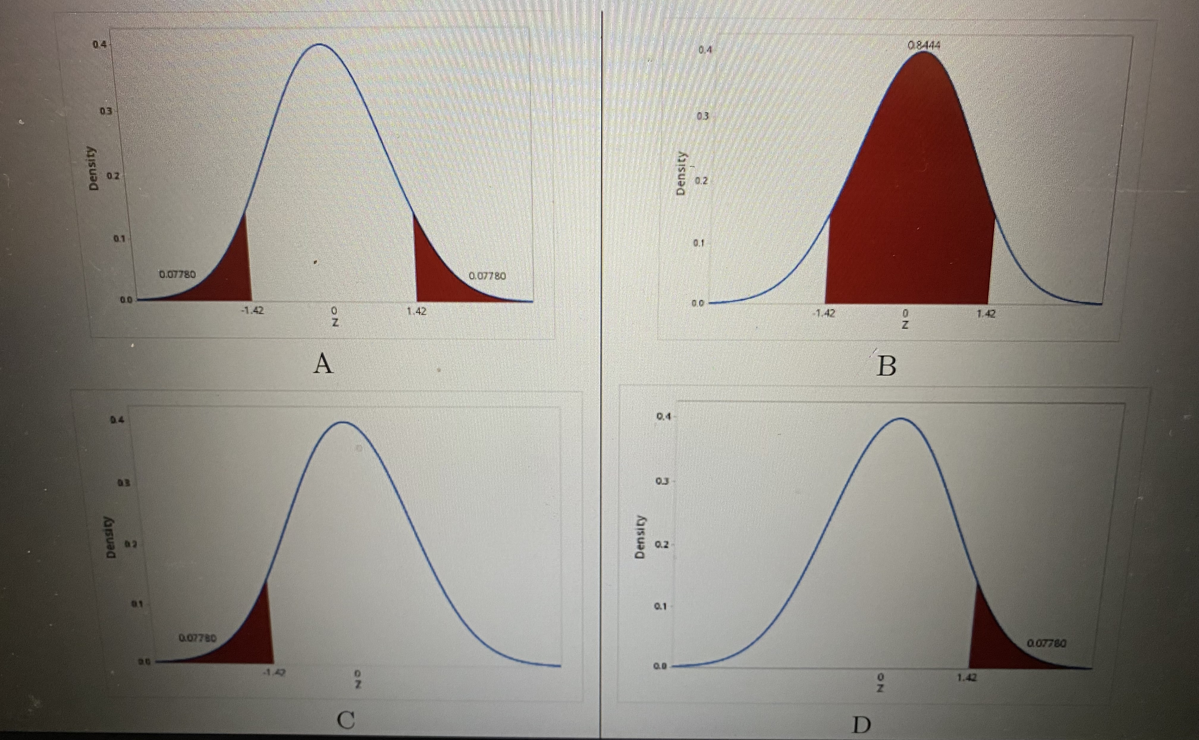 1. Frame the null and alternative hypothesis (Step 1) for each of