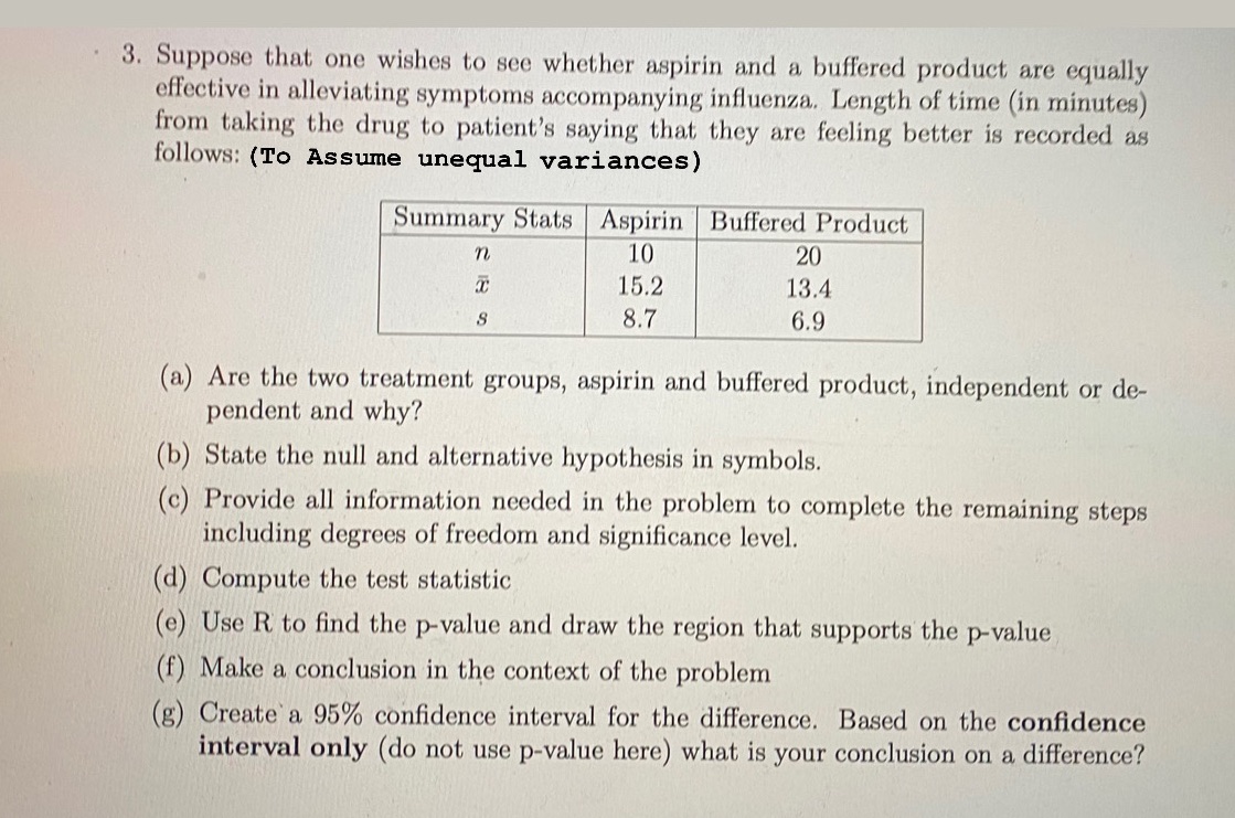 I need answer for question #3 and all the parts a,b,c,d,e,f,g. Including