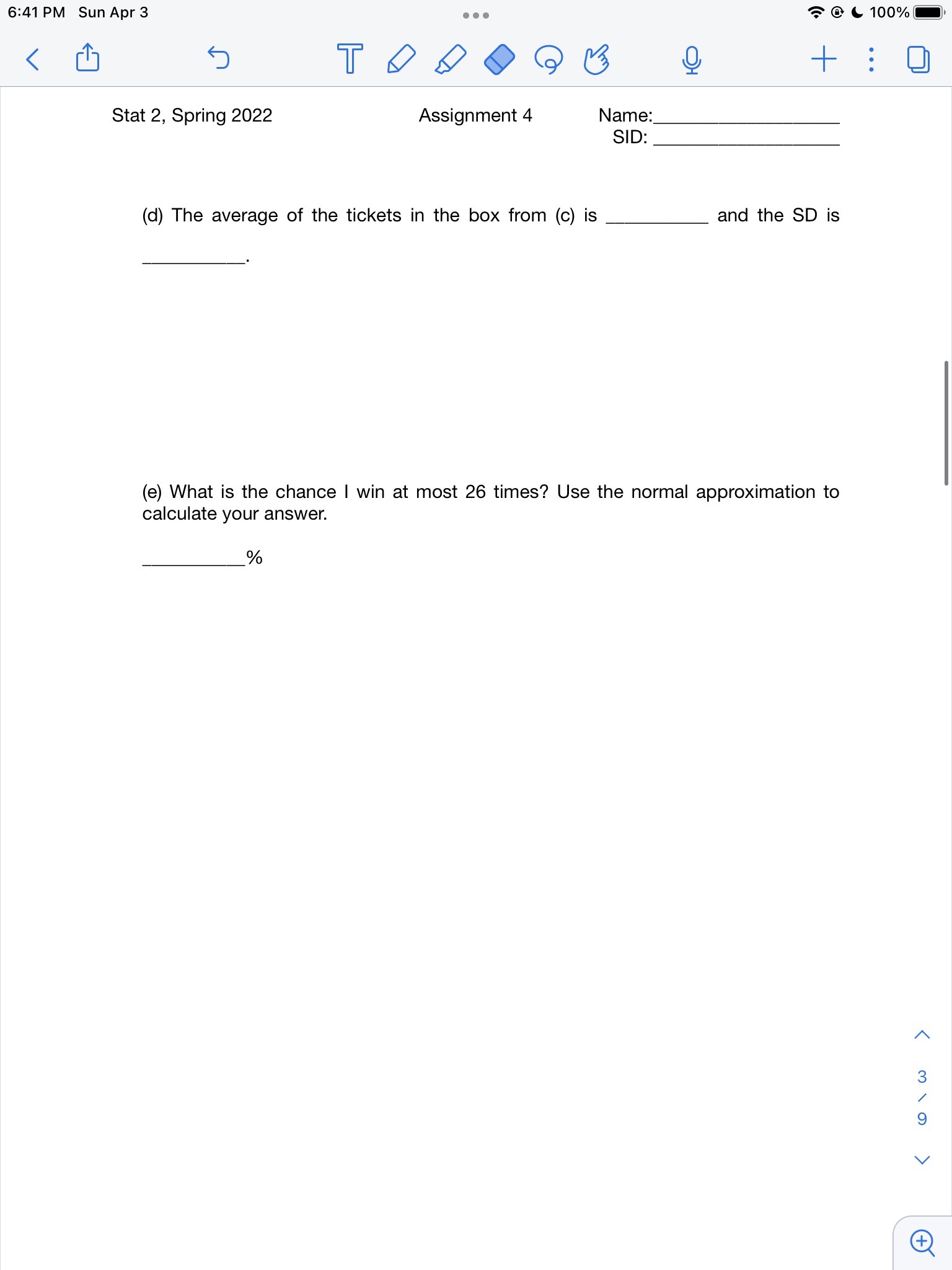 two dice and win $1 if the sum of my two rolls