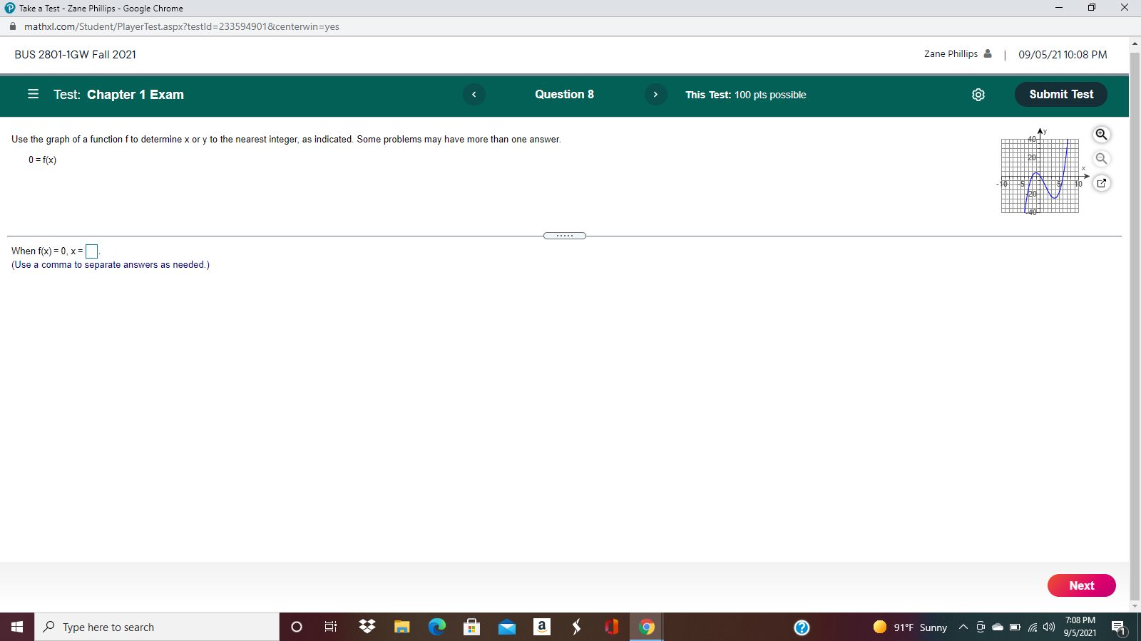 Can you please solve this? Take a Test - Zane Phillips -