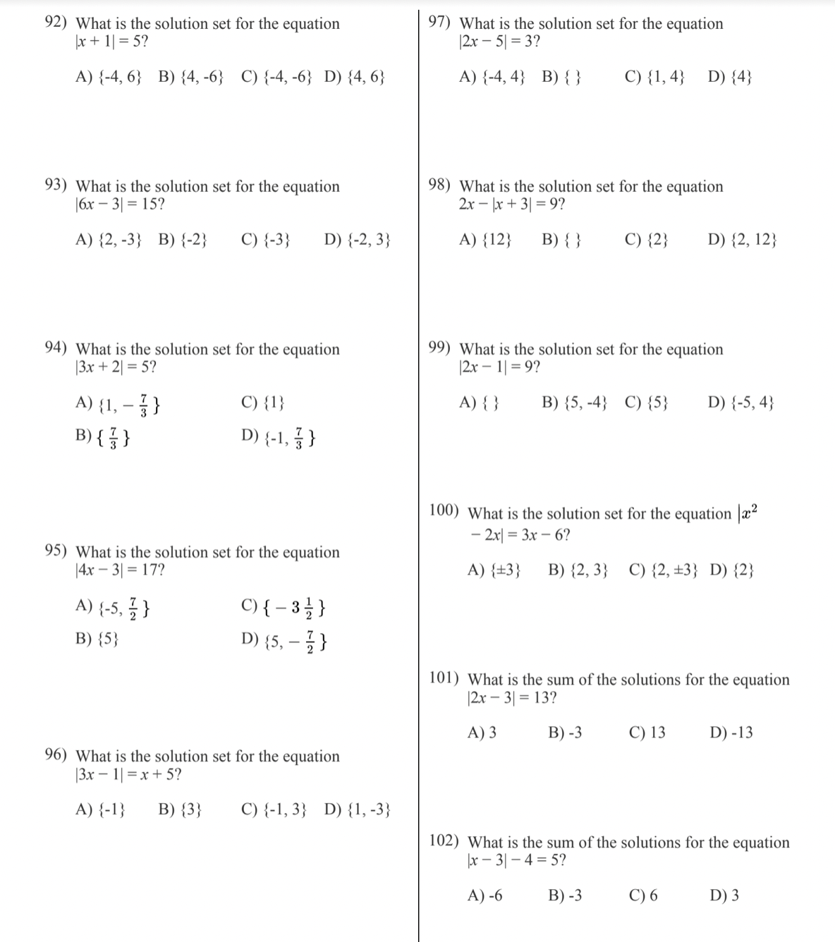 88) Determine an equation of a polynomial function of lowest degree whose