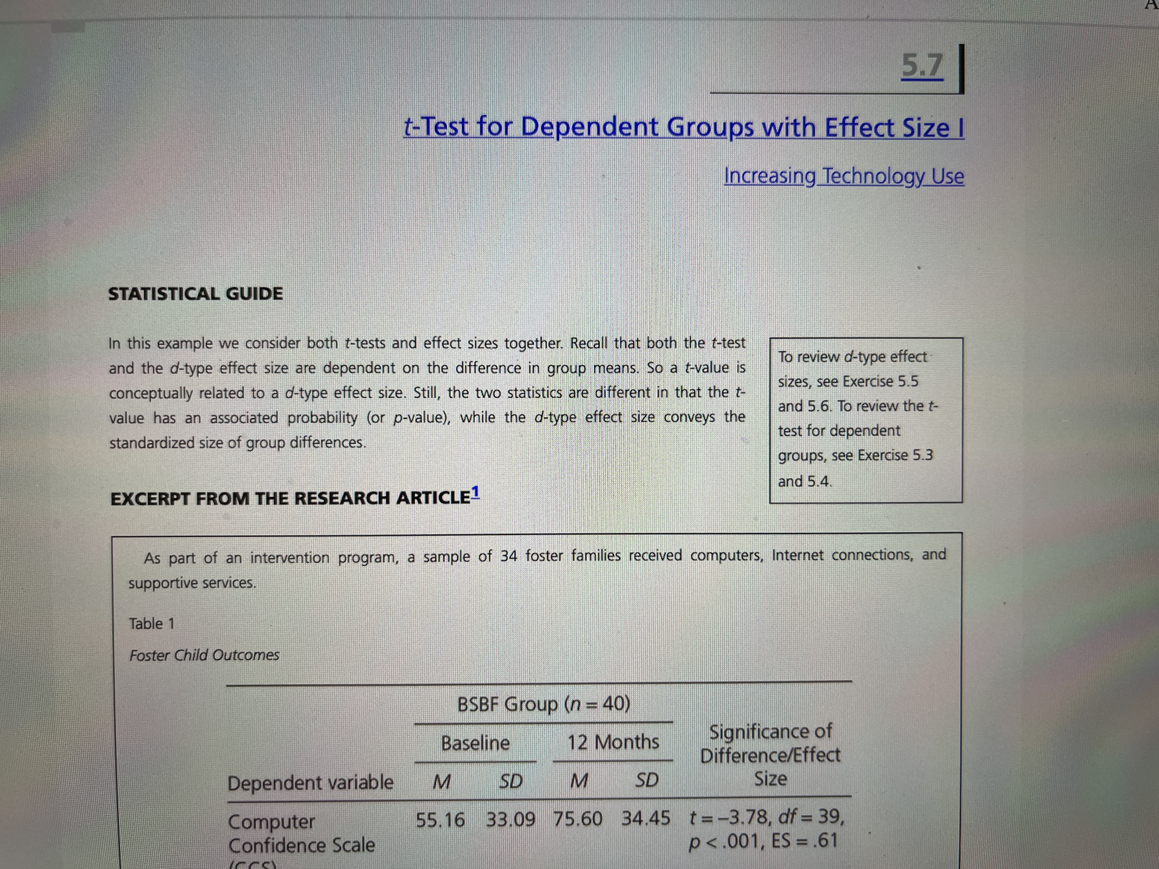 Please answer the attached "Factual Questions" with the attached information. 5.7 t-Test