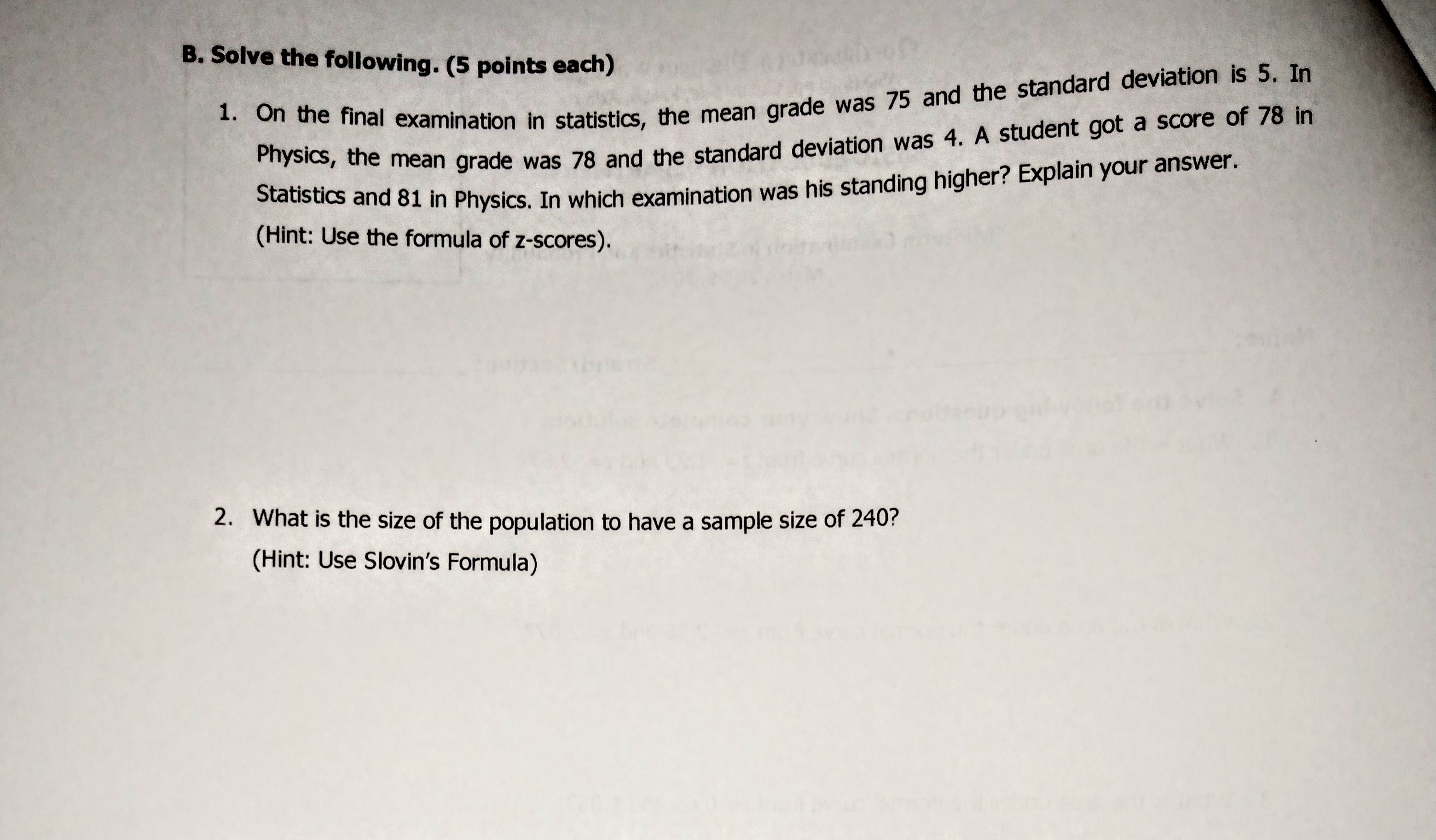 complete solution. 1. What is the area under the normal curve from
