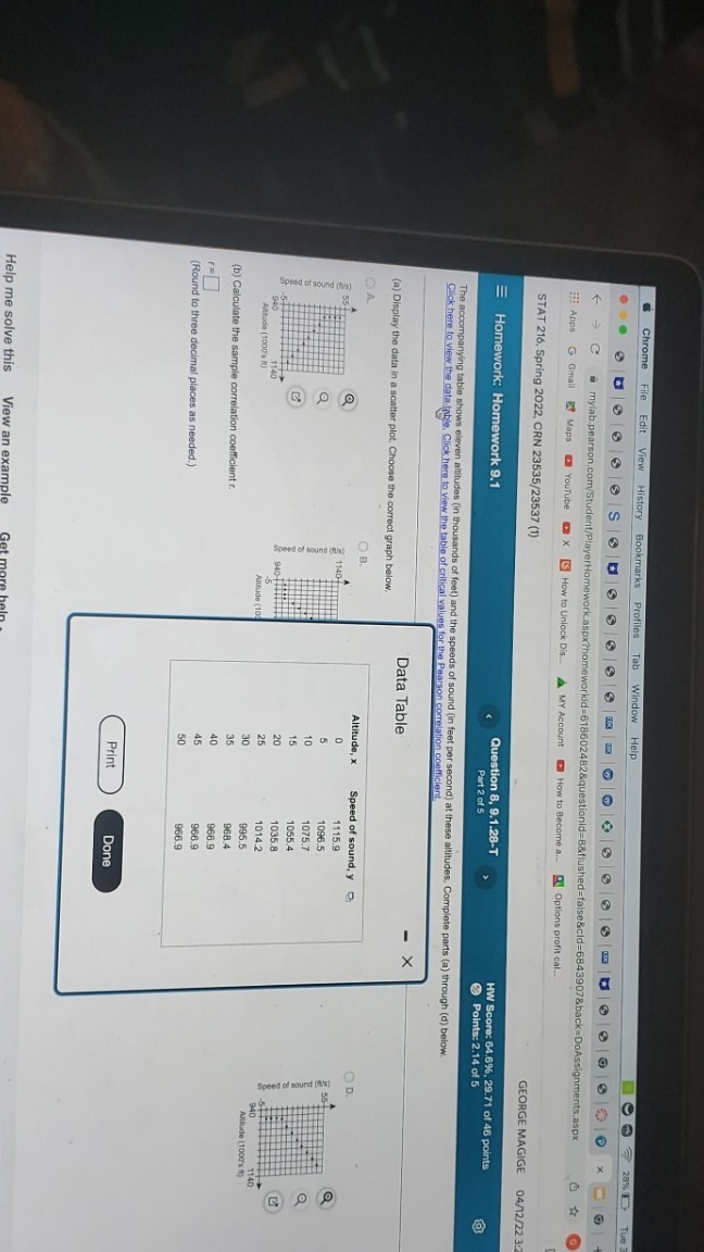 Help requested on finding r. Thanks. Chrome File Edit View History Bookmarks