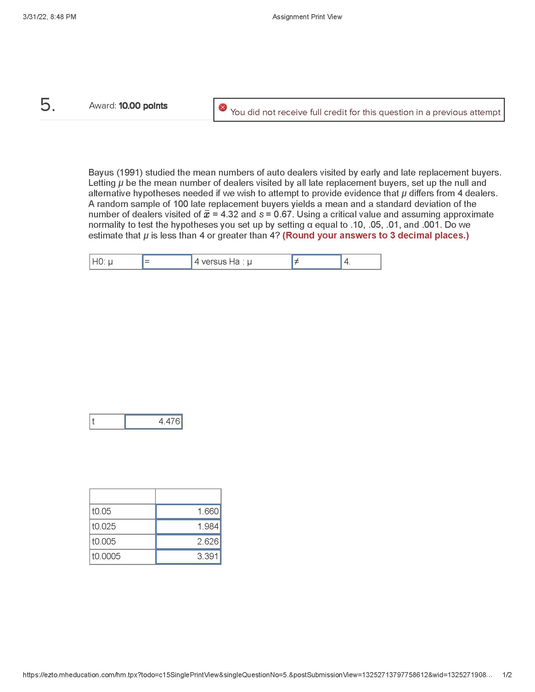 3/31/22, 8:48 PM Assignment Print View 5. Award: 10.00 points You