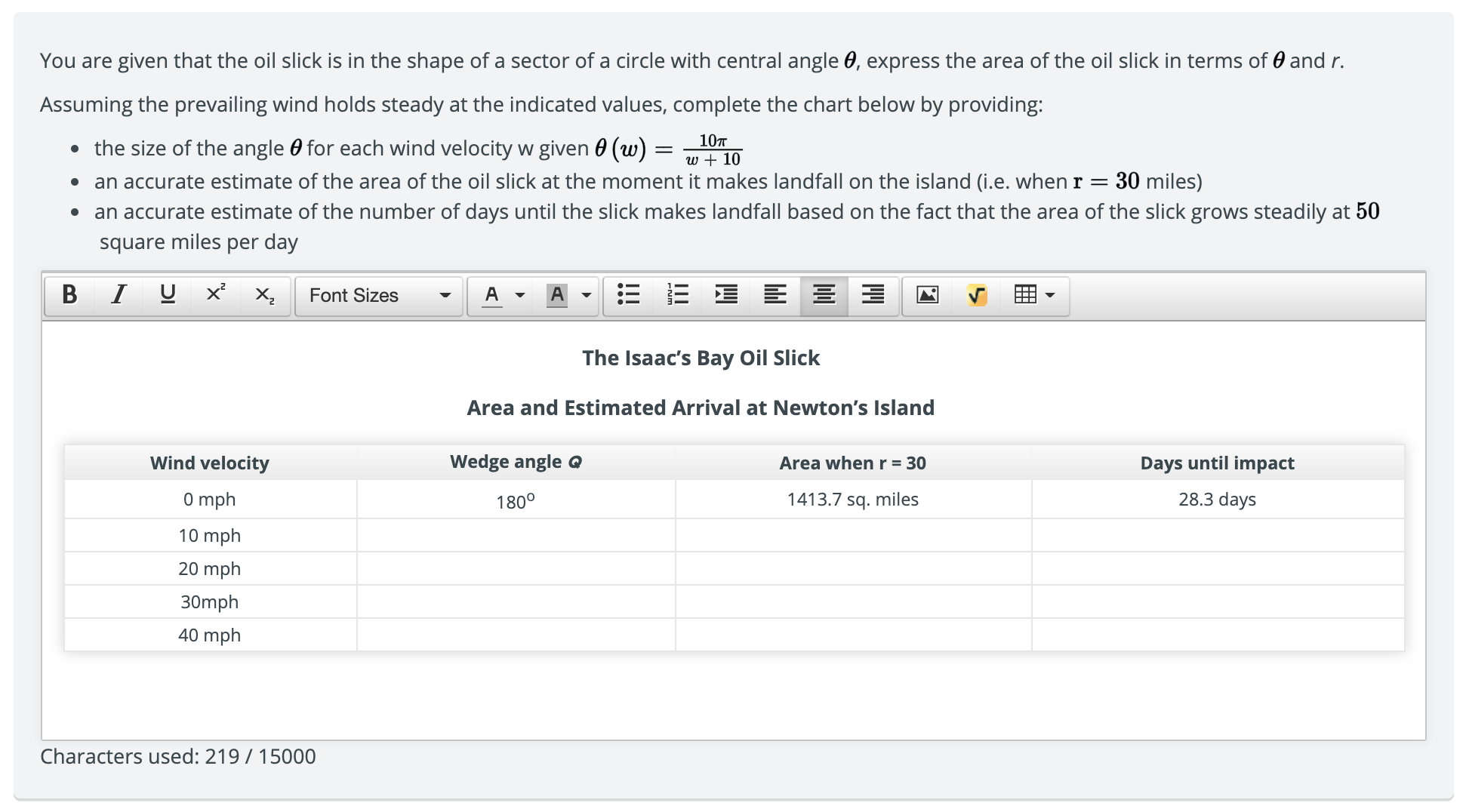 3 charts. Variable r is the radius and variable P is the