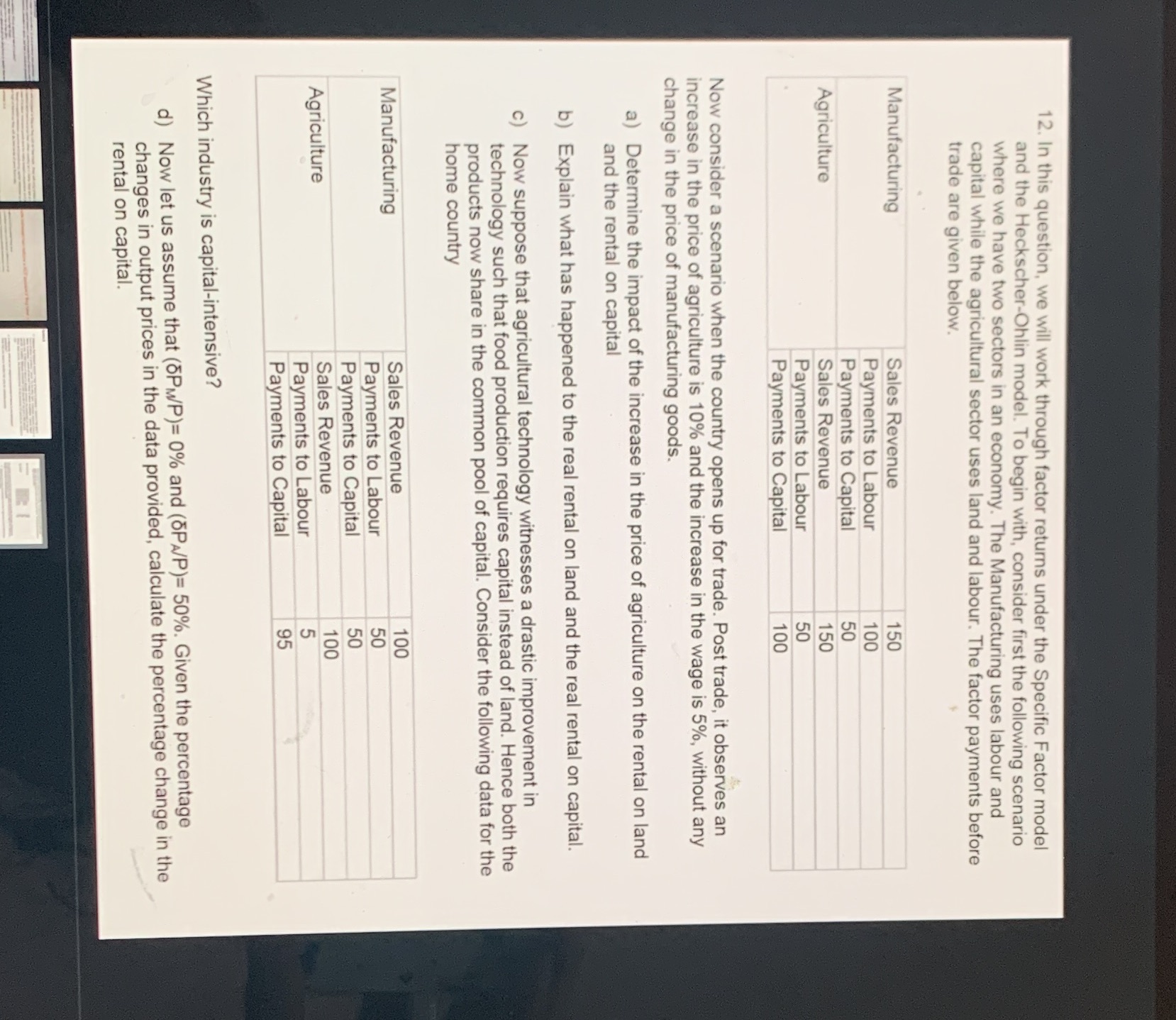  12. In this question, we will work through factor returns under