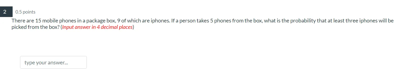 violations of the student handbook in a certain school in a quarter