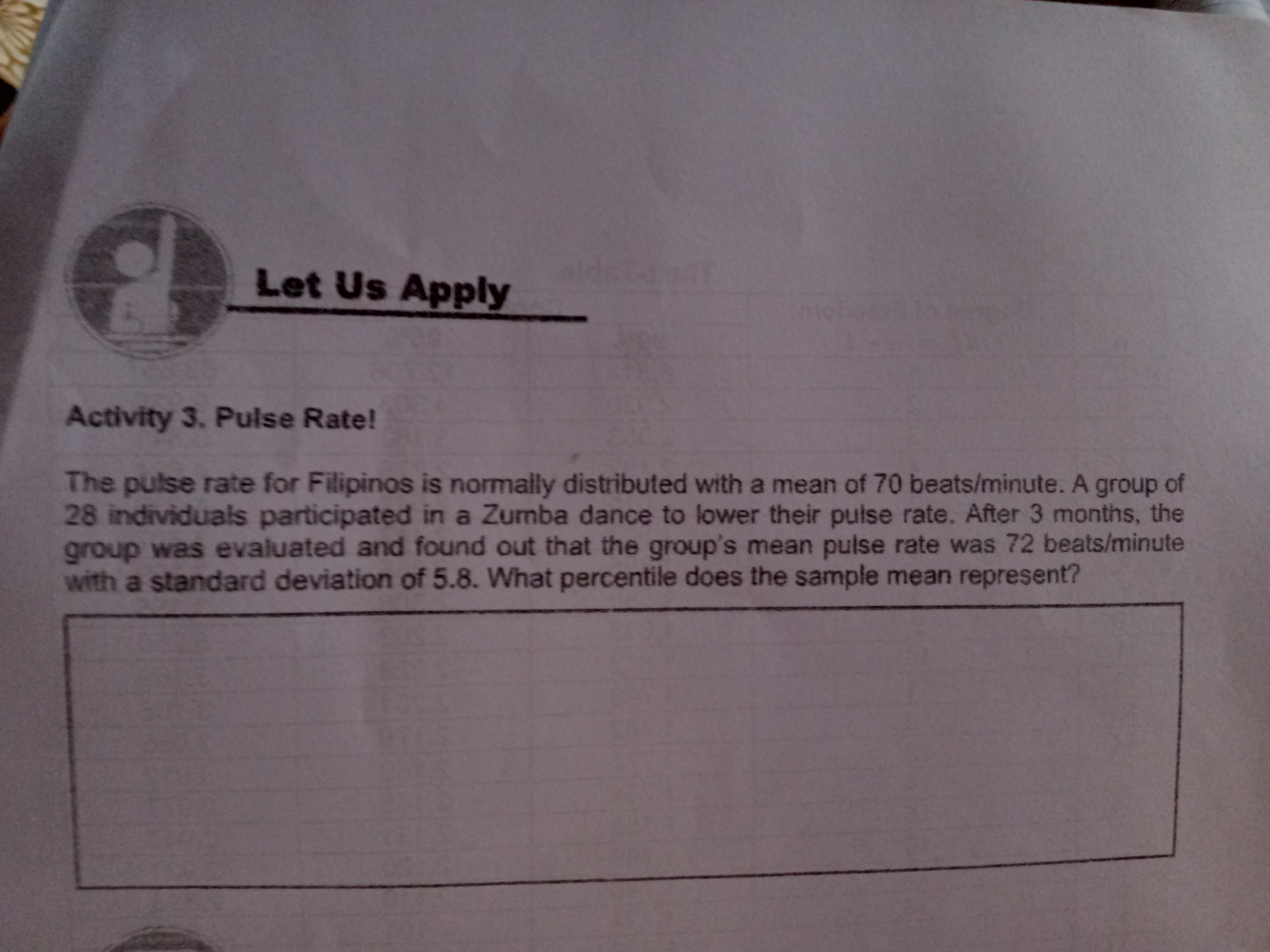 is 2.064, which corresponds to in Let Us Try Activity 1. Fill